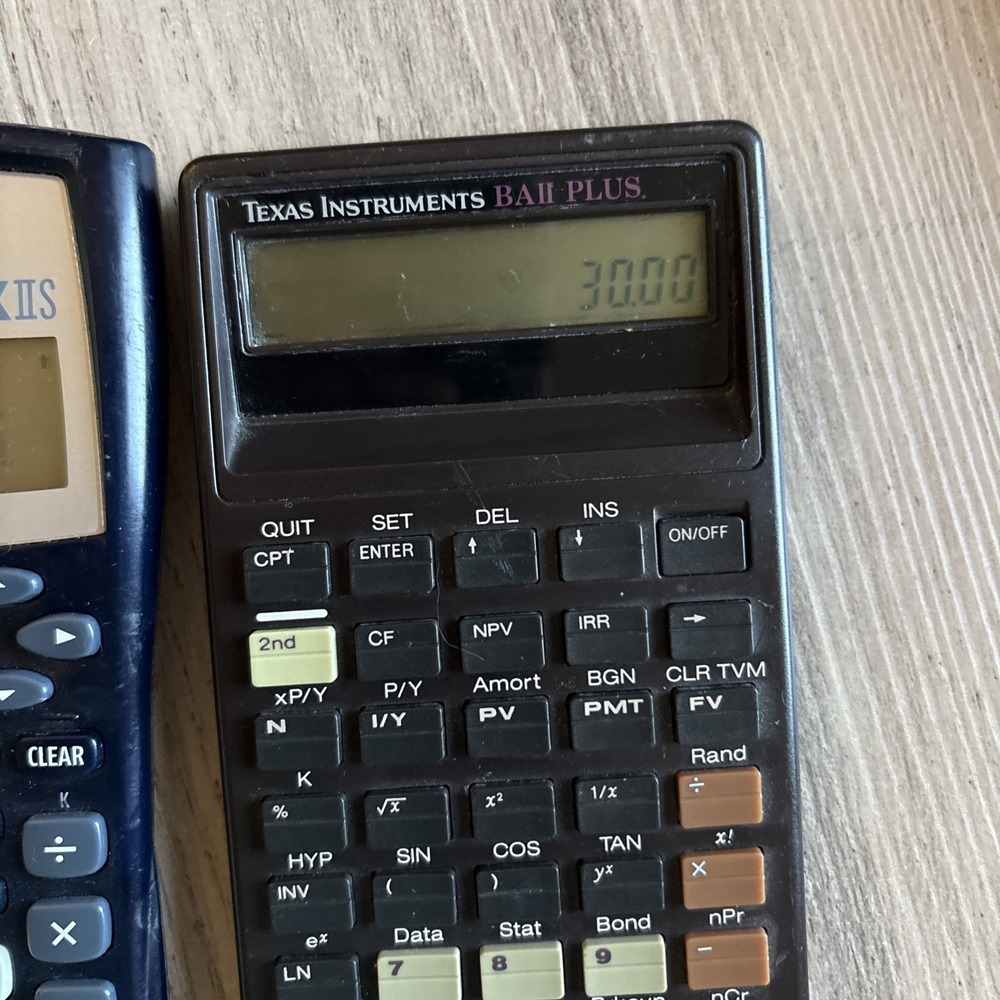 VTG‎ Texas Instruments BA II Plus & TI-30x Financial Calculators - Picture 4 of 4
